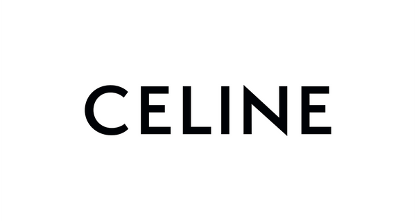 The wordmark 'CELINE' appears in bold black uppercase letters centered on a plain white background.