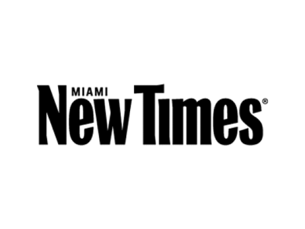 The black New Times Miami logo printed on a plain white background.