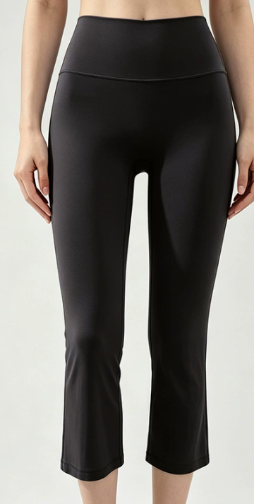 Cropped Flare Legging - Graphite Grey