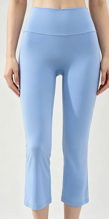 Cropped Flare Legging - Moon Blue