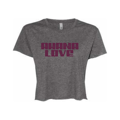Ahana Love Crop Top - Charcoal